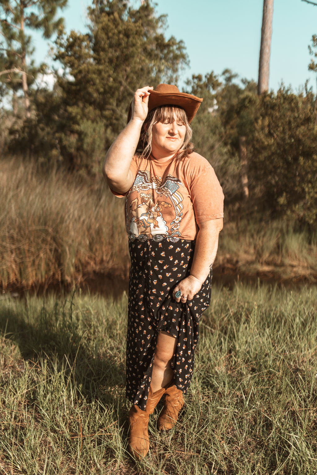 Western Cowgirl Tattoo Tee