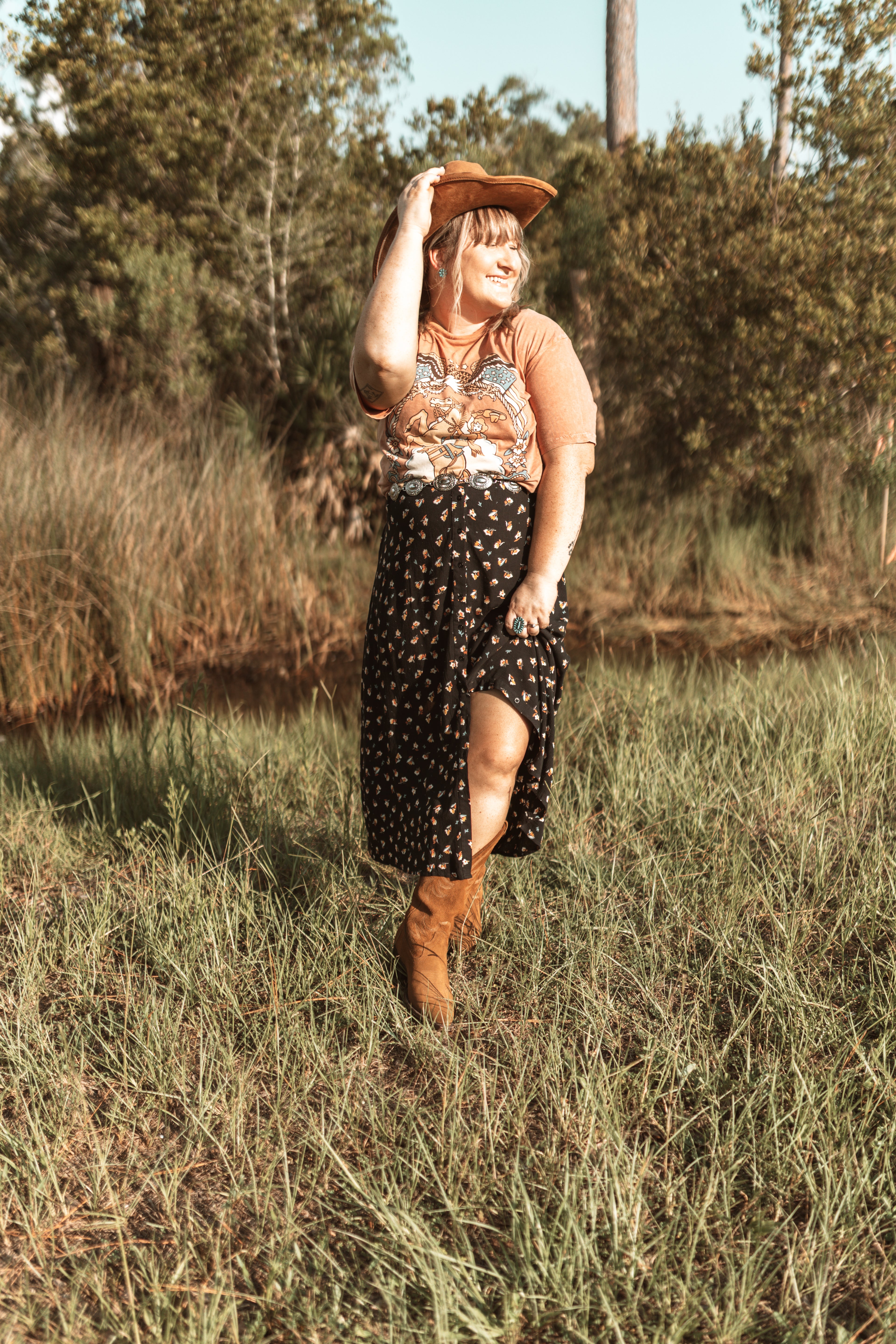 Western Cowgirl Tattoo Tee